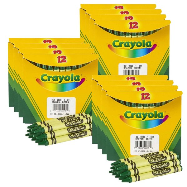 Crayola Bulk Crayons, Regular Size, Green, PK144 BIN520836044